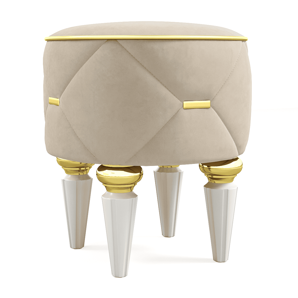 Пуф Дубай мягкий, круглый на высоких ножках