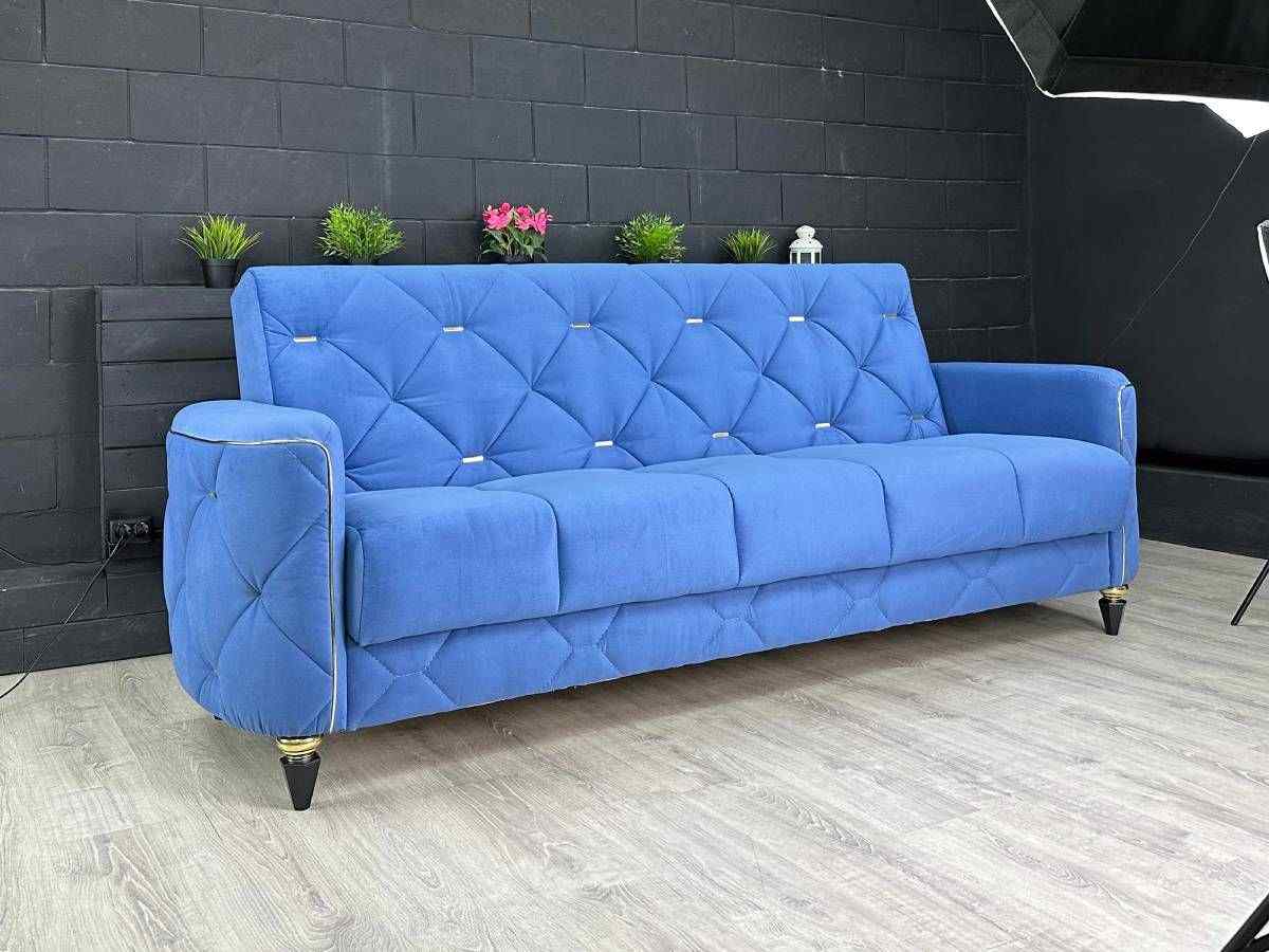 Диван книжка Дубай Велюр / ножки - чёрные